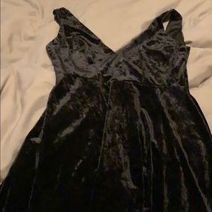 Velvet black dress